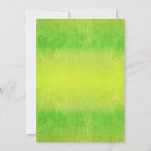 Halloween trouwuitnodiging in groen met maan kaart (Achterkant)