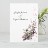 halloween trouwuitnodiging kaart (Staand voorkant)