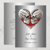 halloween trouwuitnodiging kaart (Voorkant / Achterkant)