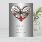 halloween trouwuitnodiging kaart (Staand voorkant)