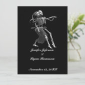 halloween trouwuitnodiging kaart (Staand voorkant)