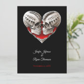 halloween trouwuitnodiging kaart (Staand voorkant)