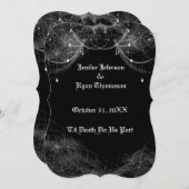 halloween trouwuitnodiging kaart (Voorkant / Achterkant)