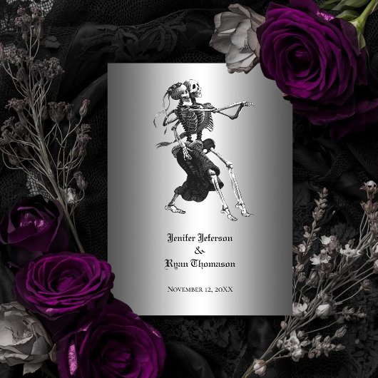 halloween trouwuitnodiging kaart