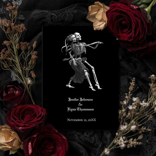 halloween trouwuitnodiging kaart