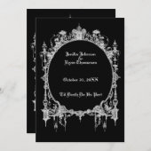 halloween trouwuitnodiging kaart (Voorkant / Achterkant)