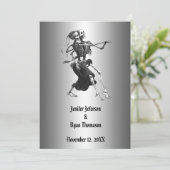 halloween trouwuitnodiging kaart (Staand voorkant)