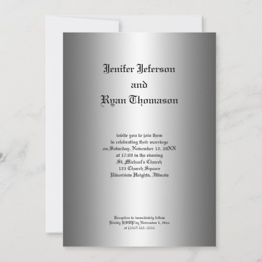 halloween trouwuitnodiging kaart (Achterkant)