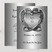 halloween trouwuitnodiging kaart (Voorkant / Achterkant)