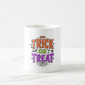 Halloween Truc Behandeling Grappig Spinnenweb Retr Koffiemok (Center)