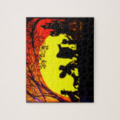 HALLOWEEN TRUC OF BEHANDELAARS LEGPUZZEL (Verticaal)