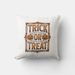 Halloween Truc of Behandeling Pompoen Schedels Vin Kussen
