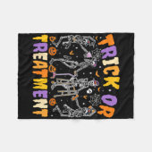 Halloween truc of behandeling van fysiotherapie t fleece deken (Voorkant (Horizontaal))