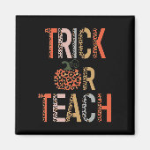 Halloween truc of leer luipaardleraar magneet (Voorkant)