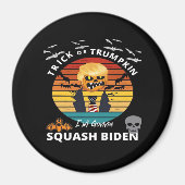 Halloween truc of trumpkin horror kostuum klassiek magneet (Voorkant)