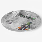 Halloween truc van de behandeling van Frankenstein Papieren Bordje (Gekanteld)