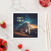 Halloween truc van de behandeling van mummie servet (Insitu)