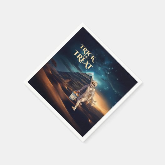 Halloween truc van de behandeling van mummie servet (Hoek)