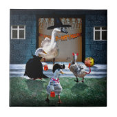 Halloween truc voor het behandelen van eenden tegeltje (Voorkant)