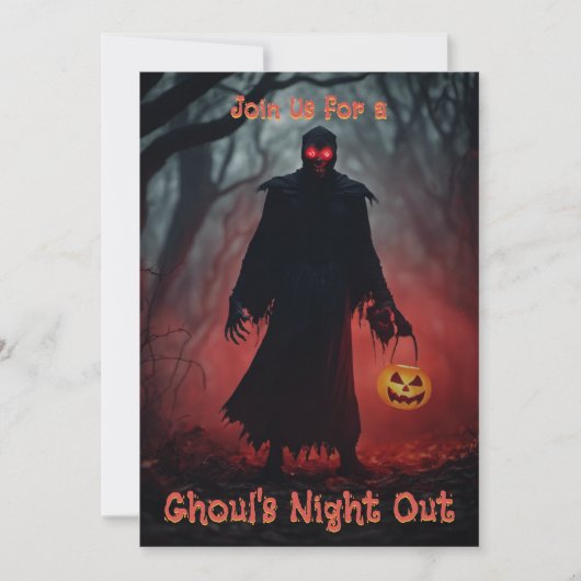 Halloween truc voor het behandelen van griezelige kaart (Voorkant)