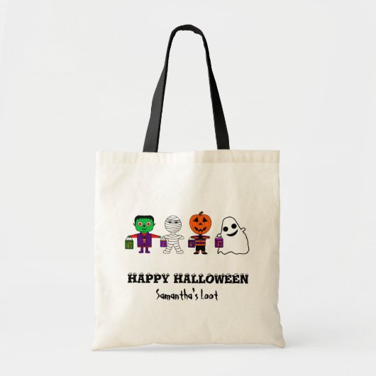 Halloween truc voor traktaties Loot Bag Tote Bag (Voorkant)