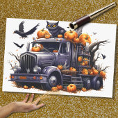 Halloween Truck 3 Decoupage papier
