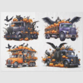 Halloween Truck Collage 1 Decoupage papier (Voorkant)