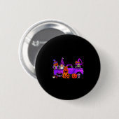 Halloween Truck Gnome Witch Pumpkin Boo Ghost Funn Ronde Button 5,7 Cm (Voorkant /achterkant)