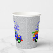 Halloween Truck Pumpkin Day Keeps Goblins Away Papieren Bekers (Rechts)