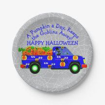 Halloween Truck Pumpkin Day Keeps Goblins weg 7"