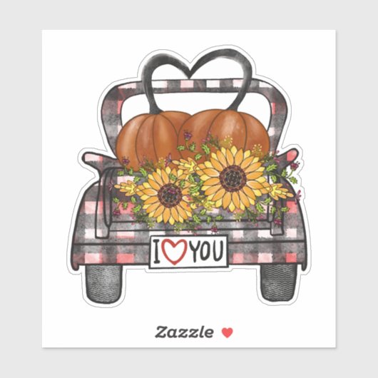 Halloween Truck         Sticker (Vel)