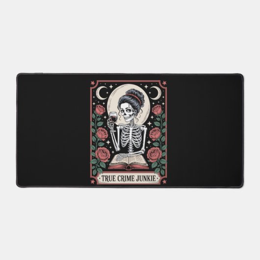 Halloween True Crime Junkie Tarot Card Bureaumat (Voorkant)