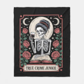 Halloween True Crime Junkie Tarot Card Fleece Deken (Voorkant)