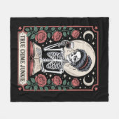 Halloween True Crime Junkie Tarot Card Fleece Deken (Voorkant (Horizontaal))