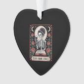 Halloween True Crime Junkie Tarot Card Ornament (voorkant)