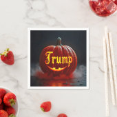 Halloween Trump Jack-o-lantern in de mist Servet (Insitu)