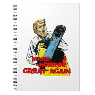 Halloween Trump Mash Up Leatherface Make Horror Gr Notitieboek