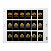 Halloween Trumpkin Amerikaanse vlag Etiket (Full Sheet)