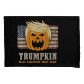 Halloween Trumpkin  Amerikaanse vlag Kussensloop (Voorkant)