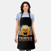 Halloween Trumpkin Amerikaanse vlag Schort (Gedragen)