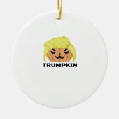 Halloween Trumpkin Classic Keramisch Ornament (Voorkant)