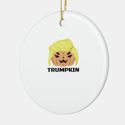 Halloween Trumpkin Classic Keramisch Ornament (Links)