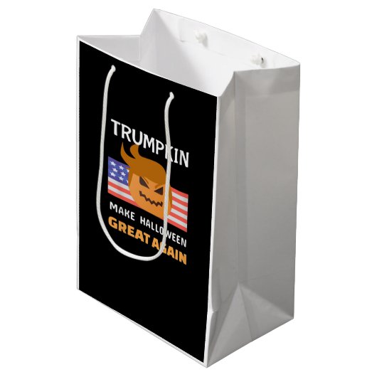 Halloween Trumpkin Classic Medium Cadeauzakje (Voorkant Gekanteld)