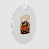 Halloween Trumpkin Design Ornament (voorkant)