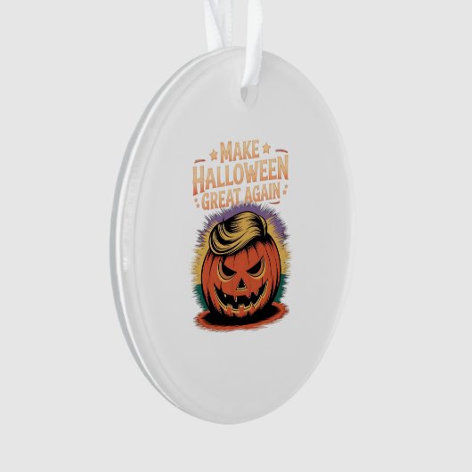 Halloween Trumpkin Design Ornament (voorkant)