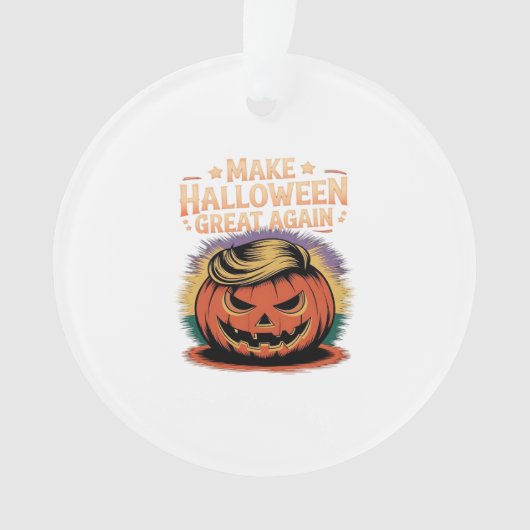 Halloween Trumpkin Design Ornament (voorkant)