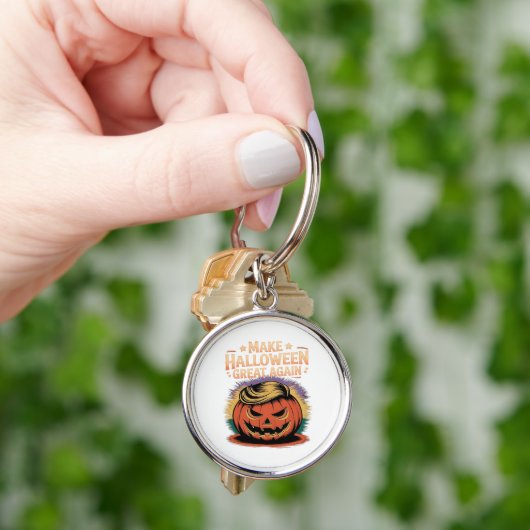 Halloween Trumpkin Design Sleutelhanger (Hand)