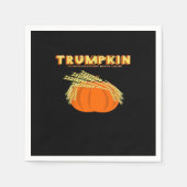 Halloween Trumpkin Donald Funny Pumpkin Make Hallo Servet (Voorkant)