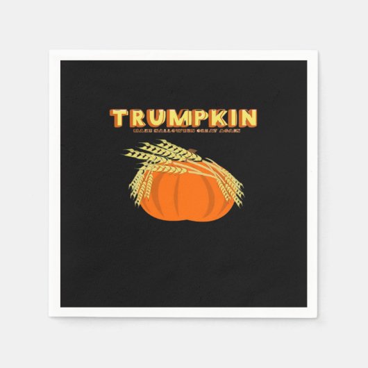Halloween Trumpkin Donald Funny Pumpkin Make Hallo Servet (Voorkant)