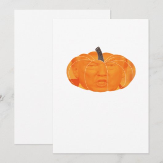 Halloween Trumpkin Extra Classic Feestdagenkaart (Voorkant / Achterkant)